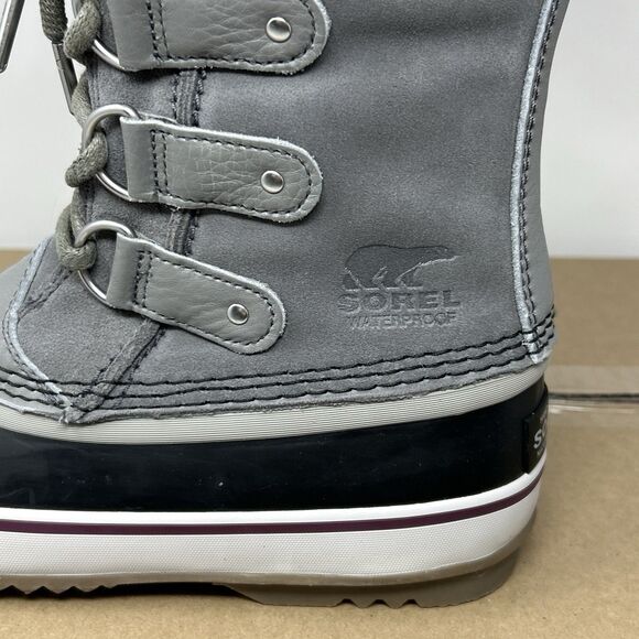 Sorel Joan of Arctic Women’s 6 Grey Waterproof Fur Winter Snow Boot STORE MODEL - Picture 12 of 16